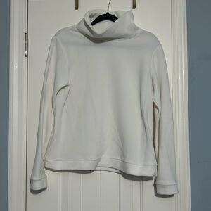 Dudley Stephens Park Slope Turtleneck - Vello Fleece - White - Medium